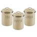 Typhoon Set of 3 Canisters - Cream