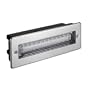 LED Wandeinbauleuchte aus Aluminium mit 39 warm-wei�en LEDs von parlat (230 Volt AC, IP44, Leuchte f�r Au�en, Outdoor, Energiesparlampe, Strahler, Einbauleuchte, 230V)