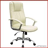 Produkt-Bild: BDS08 beige LEDER B&uuml;rosessel Drehstuhl Chefsessel B&uuml;rostuhl Stuhl Schreibtischstuhl NEU