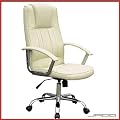 Jago - Fauteuil chaise si�ge de bureau pivotante ajustable inclinable Beige (BDS08/BE)