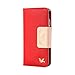 iPhone 6 Case,(4.7),[Upgraded-Opened Volume and Power Button Ports,no Break Issues] By HiLDA,Wallet Case,PU Leather Case,Credit Card Holder,Flip Cover Skin[Red]