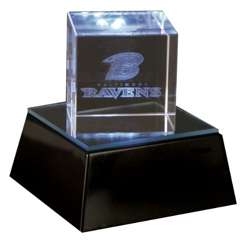 Baltimore Ravens 2-Inch Square Helmet Cube with base