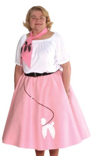 Poodle Skirt Full Figure Adult Costume 50s Skirt 1600