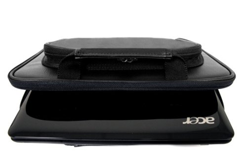 Acer Aspire One 8.9 Mini-Notebook Premium Memory Foam Pouch Case with Front Pocket - (Black)