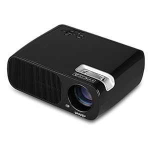 Uhappy Updated Home Theater Movie Video Wireless Wifi 1080p HD Projector for Iphone Ipad Android Smartphone Tablet PC PS from Uhappy