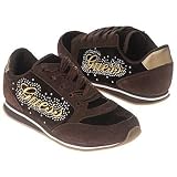 Guess Little Kid/Big Kid Success Sneaker,Brown Velvet,5 M US Big Kid