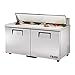 True 2-Door 16-Pan 15.5 Cu Ft S/S Sandwich & Salad Unit