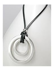 Leather Necklace In White Base