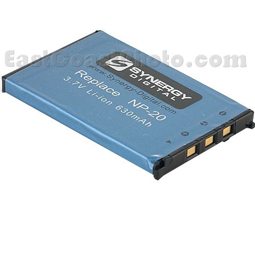 Casio Exilim EX-S600 Digital Camera Battery Lithium-Ion (630 mAh) - Replacement for Casio NP-20 Battery