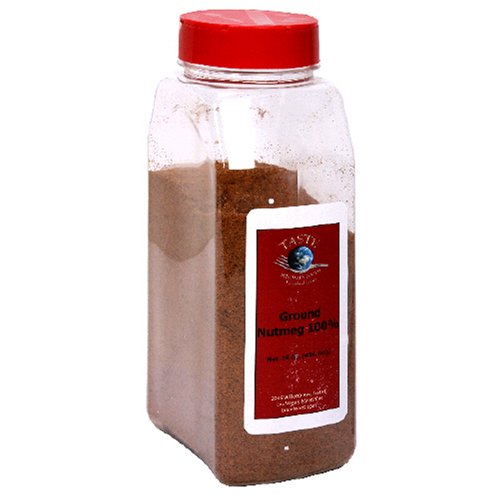 Taste Specialty Foods, Ground Nutmeg, 100%, 16-Ounce Jar