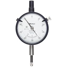 Mitutoyo Dial Indicator, Metric, M2.5X0.45 Thread, 8mm Stem Diameter