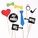 31PCS Colorful Props On A Stick Mustache Photo Booth Party Fun Wedding Christmas Birthday Favor