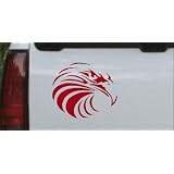 6in X 5.2in Red -- Tribal Eagle Animals Car Window Wall Laptop Decal Sticker by Rad Dezigns