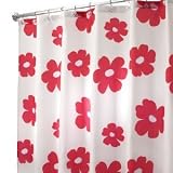 InterDesign Poppy Shower Curtain - Red