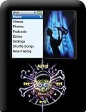 Elec Skull Design Apple iPod nano 3G (3rd Generation) 4GB/ 8GB Hard Case iJacket - Shock Absorbent Hard Protective Faceplate Cover + FREE Belt Clip Holster + FREE Lanyard + FREE Screen Protector