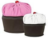 Kangaroom KDS01166MUKRSD Cupcake-Shaped Storage Bags, Set of 2