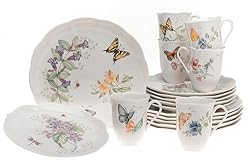 Lenox Butterfly Meadow 18-Piece Dinnerware Set, Service for 6