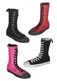 Canvas Mid-Calf Sneaker Boot