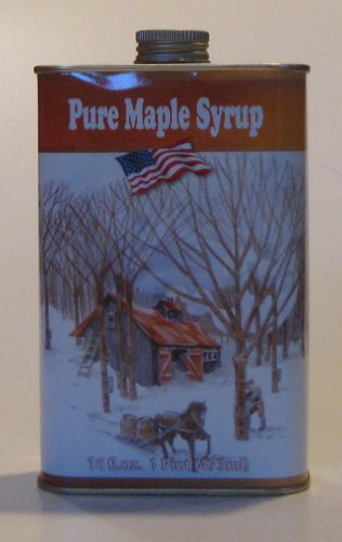 Ferguson Farms 100% Pure Vermont Maple Syrup, Grade A Medium, Tin Pint (16oz)