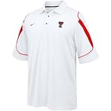 Nike Texas Tech Red Raiders White Stiff Arm Polo