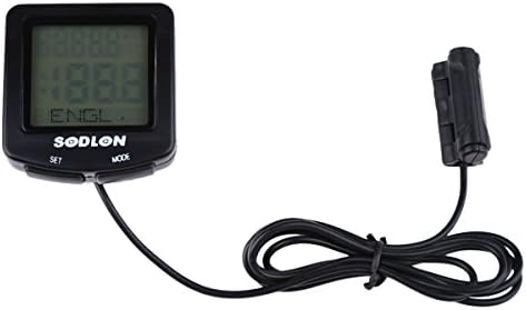 Blusmart 30 Function Waterproof Wired Bicycle Computers Cycling Bike Odometers Speedometers Backlight Calories/Fat Consumption Tracking-Black