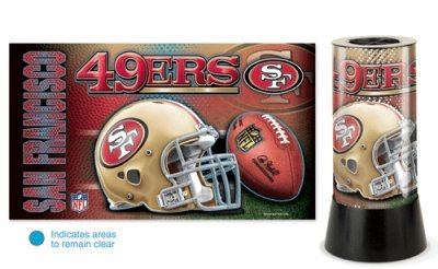 San Francisco 49ers Rotating Lamp