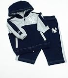 New York Yankees Toddler Boy Two Tone Knit Hooded Jogging Suit