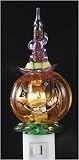 Pack of 6 Halloween Pumpkin Bubble Night Lights 6.75