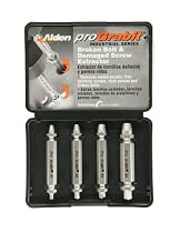 Alden 8440P Pro Grabit Broken Bolt and Damaged Screw Extractor 4 Piece Kit