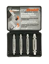 Alden 8440P Pro Grabit Broken Bolt and Damaged Screw Extractor 4 Piece Kit