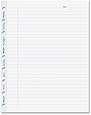 Blueline AFR9050R MiracleBind Ruled Paper Refill Sheets, 9-1/4 x 7-1/4, White, 50 Sheets/Pack