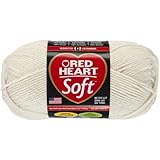 Red Heart E728.4601 Soft Yarn, Off-White