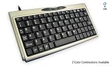 DSI Compact Keyboard with mini keys, USB, Silver Case Black keys , KB-3100