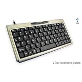 DSI Compact Keyboard with mini keys, USB, Silver Case Black keys , KB-3100
