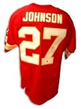 Larry Johnson Autographed Kansas City Chiefs Red Jersey
