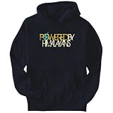 Hoodie Mens Navy Blue  Powered by Himalayans  Cats