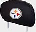 Pittsburgh STEELERS NFL Set 2 Car Seat HEAD REST COVERS New