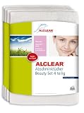 Produkt-Bild: ALCLEAR: 4 St&uuml;ck Abschminkt&uuml;cher Abschminkpads aus hautfreundlicher Ultra-Microfaser bei Hautreizungen und Allergien - dermatologisch rein. Waschbar. Sanfter als Gesichtswasser. Belebt wie eine Gesichtsmassage. Ideal f&uuml;r Allergiker und bei empfindlicher Haut. Ein tolles Kosmetik Geschenk!