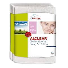 ALCLEAR 4er Set Abschminkt�cher Abschminkpads aus hautfreundlicher Ultra-Microfaser bei Hautreizungen und Allergien - dermatologisch rein. Waschbar. Sanfter als Gesichtswasser. Belebt wie eine Gesichtsmassage. Ideal f�r Allergiker und bei empfindlicher Haut.