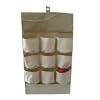 Hanging Storage Pocket Tidy 38 X 65cm - Stone/Cream