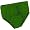 100% Stretch Nylon Cheerleading Brief Trunks, AS, Kelly Green