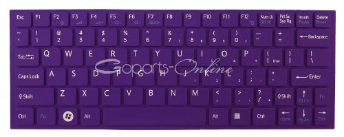 Purple keyboard Cover/Skin Protector for Sony VAIO YA YB series laptop.