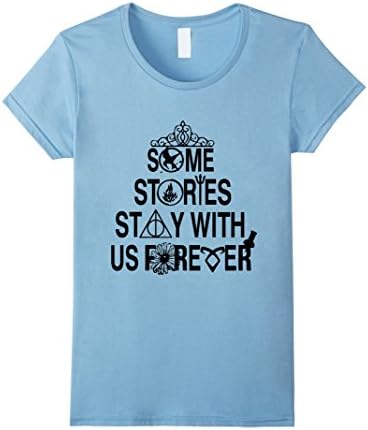 Women's Some Stories Stay With Us Forever Tshirt - Memory Tshirt Medium Baby Blue