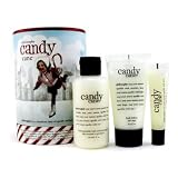 Exclusive By Philosophy Candy Cane Lane Set: Shower Gel 120ml + Body Lotion 56g + Lip Shine 14g 3pcs