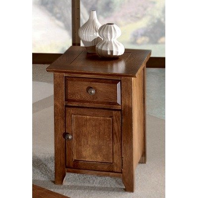 Oak Park Chairside Cabinet Nutmeg Oak