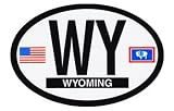 Wyoming - Oval decal