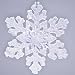 Iridescent Glitter Snowflake Ornament