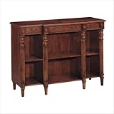 British Isles Brown Wooden Bookcase