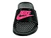 Nike Kid's Benassi JDI GS PS, BLACK/DYNAMIC PINK