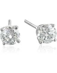 IGI Certified 14k Gold Round-Cut Diamond Studs (1 cttw, H-I Color, SI2-I1 Clarity)